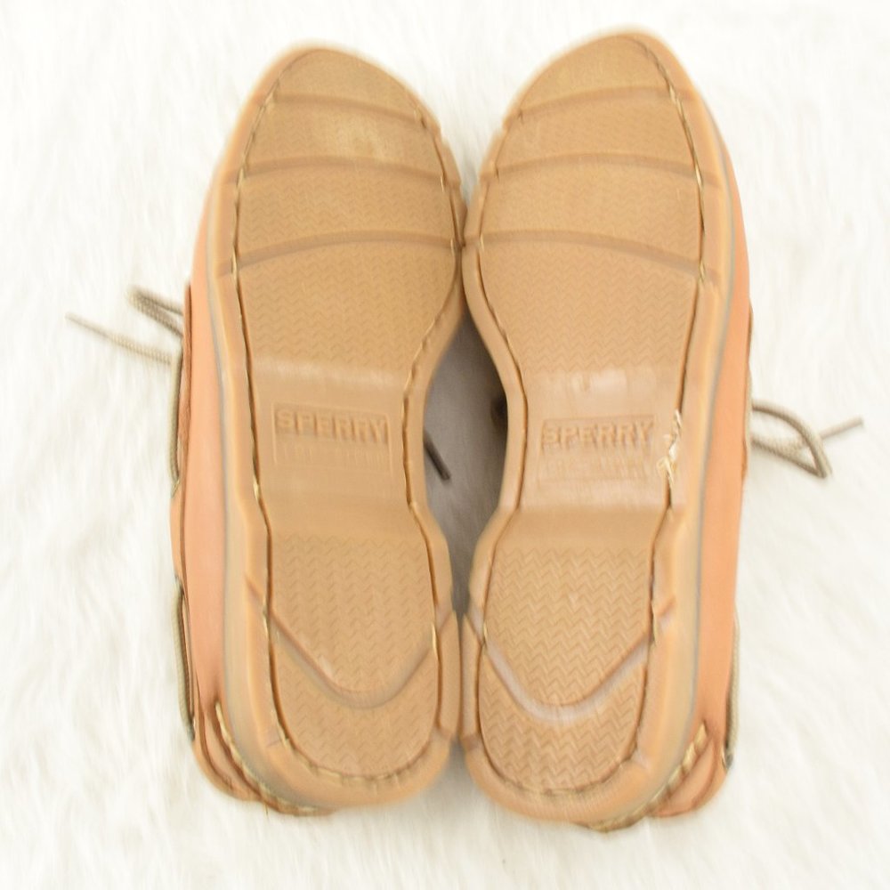 Sperry Leather Boat Deck Slip on Shoes 8 - Picture 8 of 13